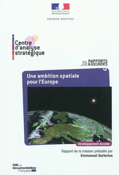 Une ambition spatiale pour l'Europe : vision française à l'horizon 2030