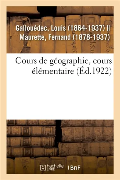 Cours de géographie, rédigé conformément aux programmes de l'enseignement primaire : Cours moyen. Certificat d'études. Ouvrage conforme aux traités de paix de 1917 et 1920