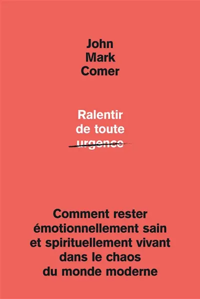 Ralentir de toute urgence : comment rester émotionnellement sain et spirituellement vivant dans le chaos du monde moderne