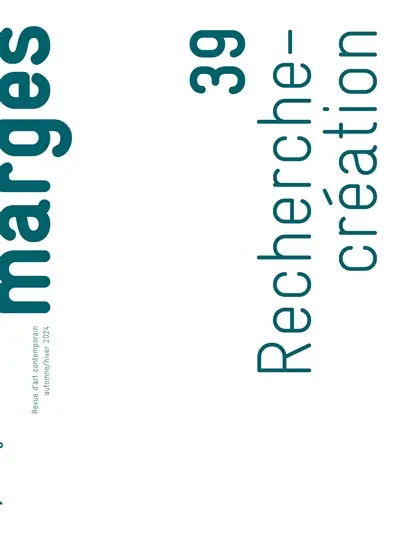 Marges, n° 39. Recherche-création