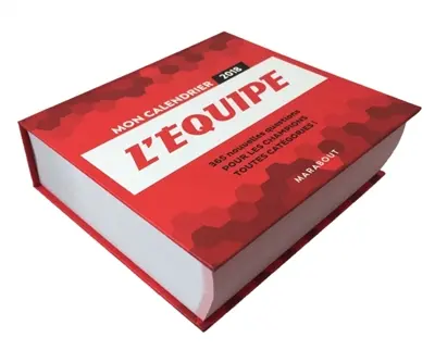 Mon calendrier l'Equipe 2018 : 365 nouvelles questions pour les champions toutes catégories !