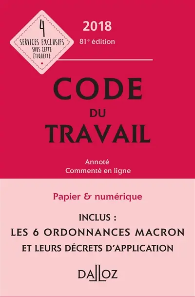 Code du travail 2018