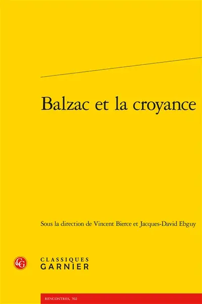 Balzac et la croyance
