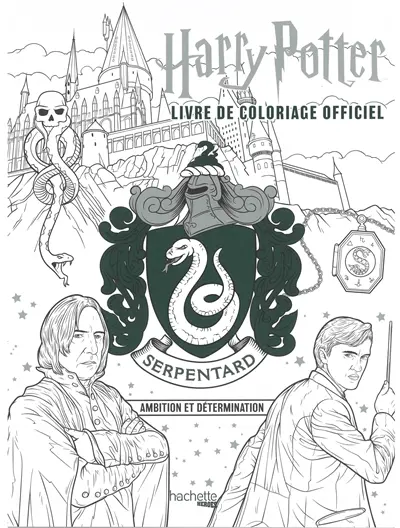 Harry Potter : livre de coloriage officiel : Serpentard, ambition et détermination