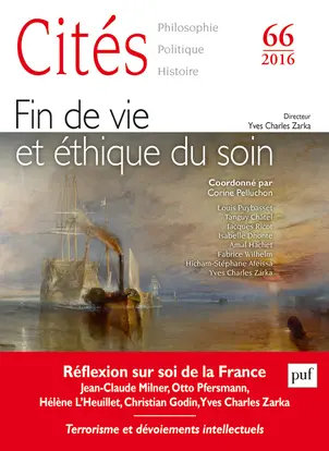 Cités, n° 66. Fin de vie et éthique du soin