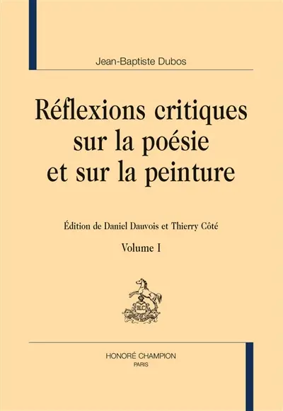 Réflexions critiques sur la poésie et sur la peinture