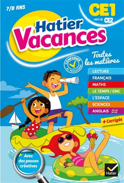 Hatier vacances, CE1 vers le CE2, 7-8 ans