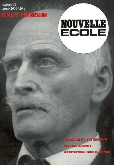 Nouvelle école, n° 56. Knut Hamsun
