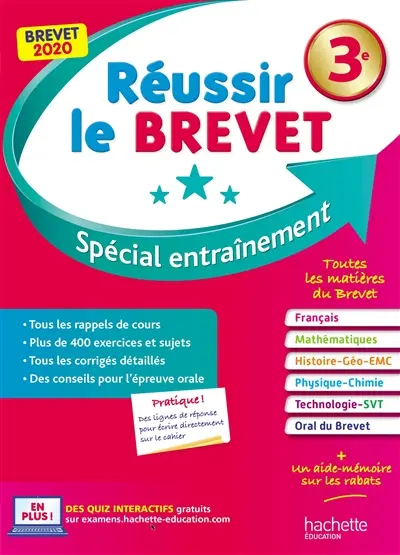 Réussir le brevet 3e, 2019 : spécial entraînement : nouveau brevet 2019