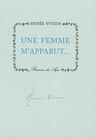 Une femme m'apparut...