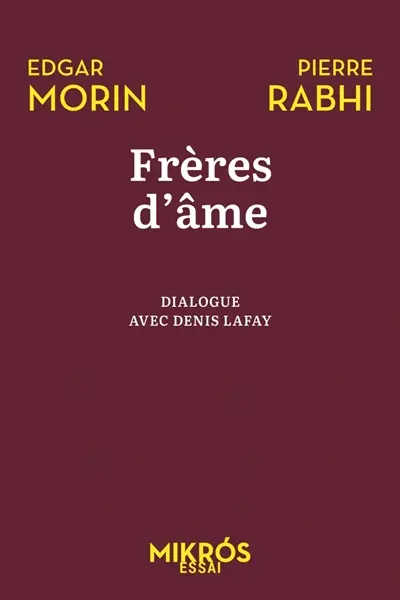 Frères d'âme : dialogue avec Denis Lafay : allons au-devant de la vie