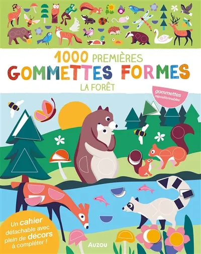 1000 premières gommettes formes forêt