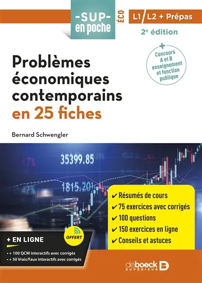 Problèmes économiques contemporains : en 25 fiches : L1, L2