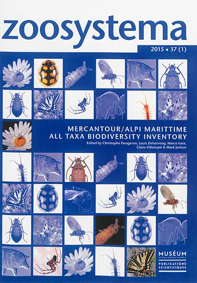 Zoosystema, n° 37-1. Mercantour-Alpi Marittime all taxa biodiversity inventory. Inventaire biologique généralisé des parcs Mercantour et Alpi Marittime