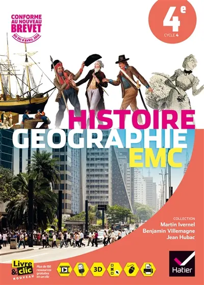 Histoire géographie, EMC 4e : nouveaux programmes 2016