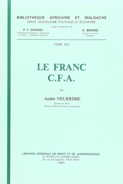 Le Franc C.F.A.