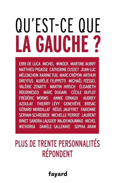 Qu'est-ce que la gauche ? : plus de trente personnalités répondent