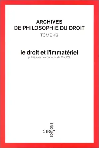 Le droit et l'immatériel