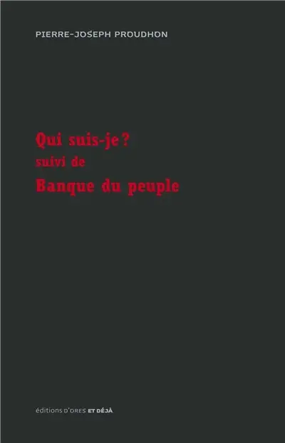 Qui suis-je ?. Banque du peuple