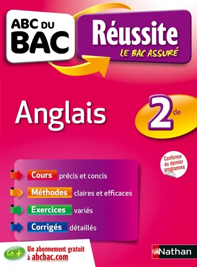 Anglais 2de : conforme au dernier programme