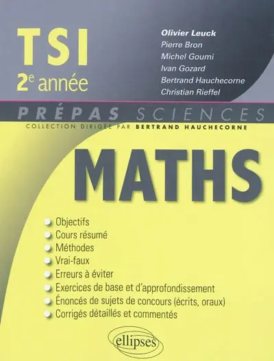 Mathématiques TSI, 2e année