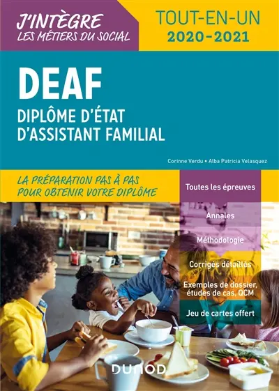 DEAF, diplôme d'Etat d'assistant familial : tout-en-un 2020-2021