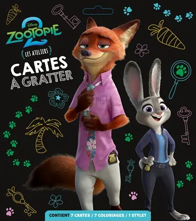 Zootopie 2 : cartes à gratter