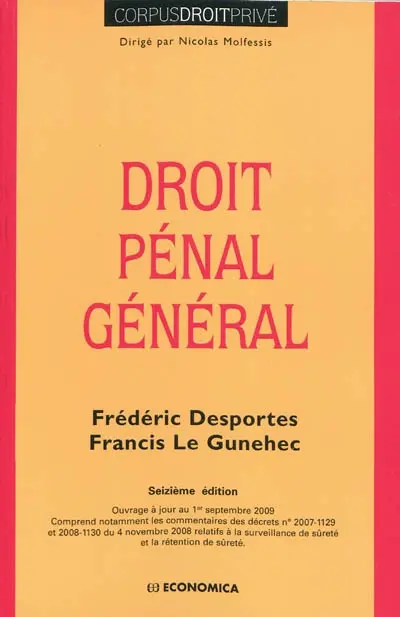 Droit pénal général