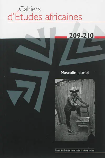 Cahiers d'études africaines, n° 209-210. Masculin pluriel