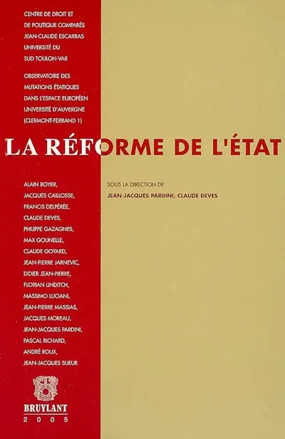 La réforme de l'Etat : actes du colloque international de Toulon, 1er et 2 octobre 2004