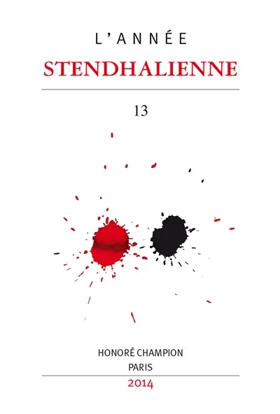 Année stendhalienne (L'), n° 13. Racine et Shakespeare