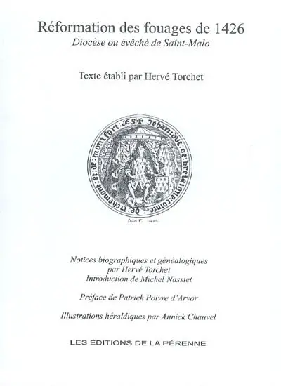 Réformation des fouages de 1426. Vol. 2005. Diocèse ou évêché de Saint-Malo