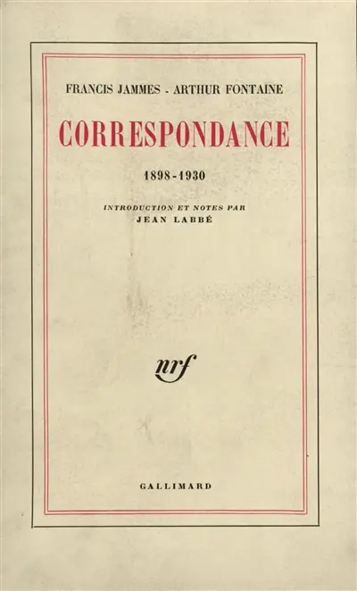 Correspondance : 1898-1930