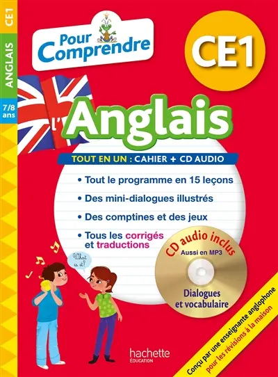 Pour comprendre l'anglais CE1, 7-8 ans