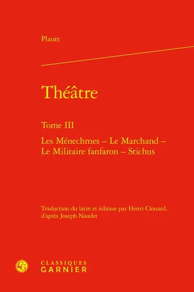 Théâtre. Vol. 3