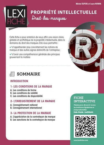 Propriété intellectuelle : droit des marques