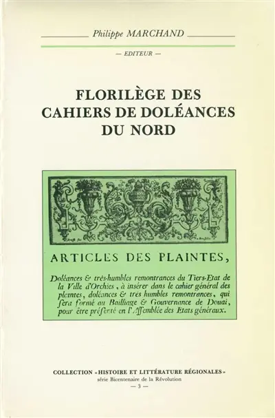 Florilège des cahiers de doléances du Nord