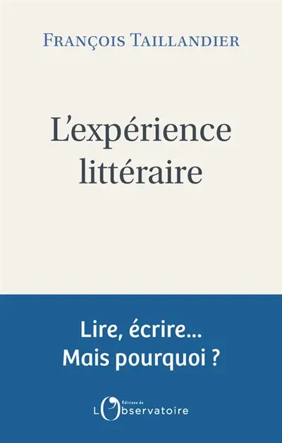 L'expérience littéraire