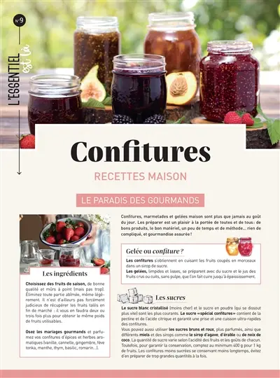 Confitures : recettes maison