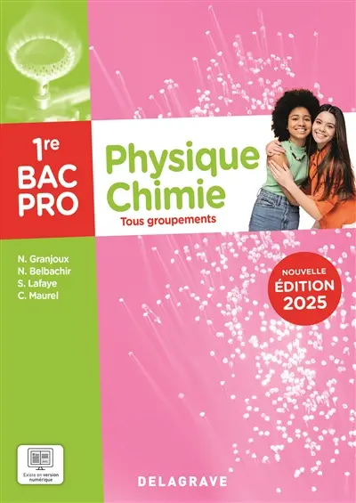 Physique chimie 1re bac pro tous groupements : 2025