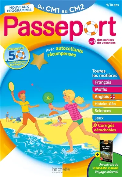 Passeport du CM1 au CM2, 9-10 ans