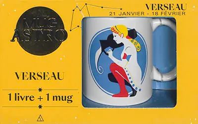 Verseau : 21 janvier-18 février : 1 livre + 1 mug