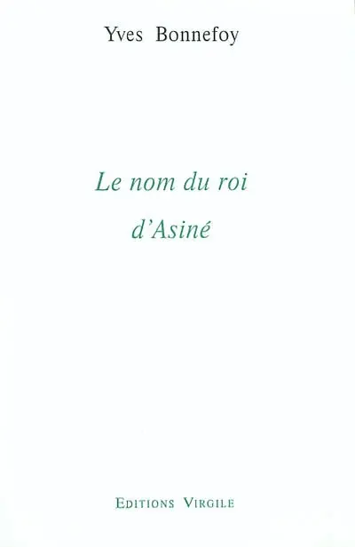 Le nom du roi d'Asiné
