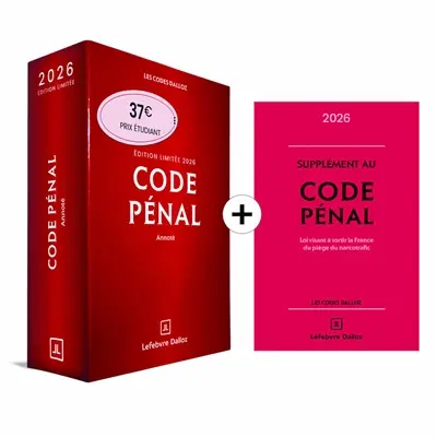 Code pénal 2026, annoté