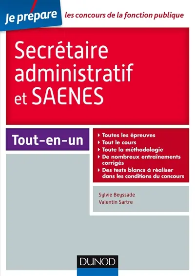 Secrétaire administratif et SAENES : tout-en-un : 2017-2018