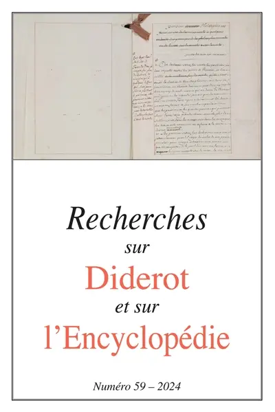 Recherches sur Diderot et sur l'Encyclopédie, n° 59