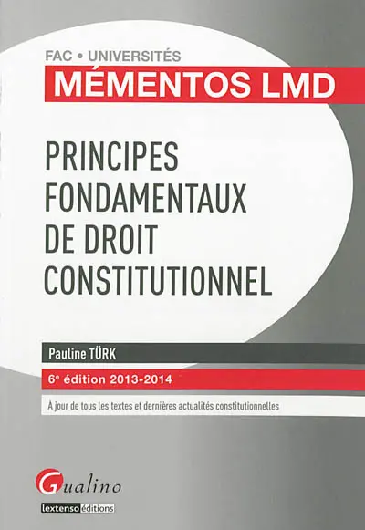 Principes fondamentaux de droit constitutionnel