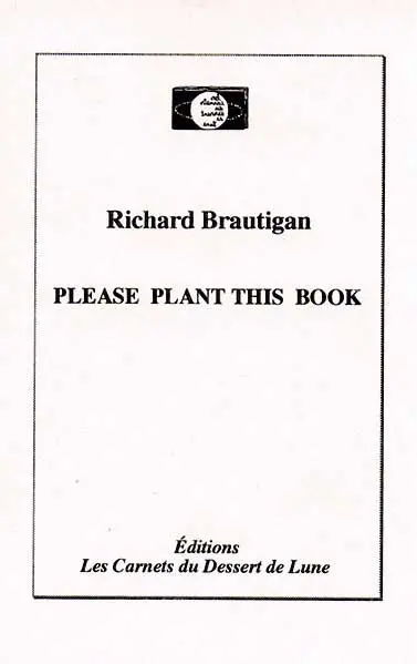 Please plant this book