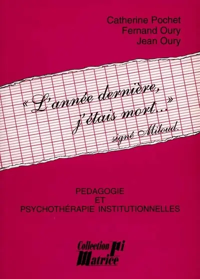 L'Année dernière, j'étais mort... (signé Miloud)