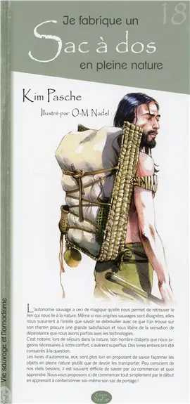 Je fabrique un sac à dos en pleine nature